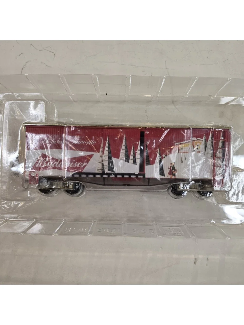 Lot Of 3 The Bradford Exchange Budweiser Holiday Express Engine, Combine, Boxcar